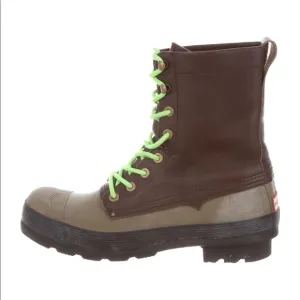 Hunter leather and rubber boots size 11