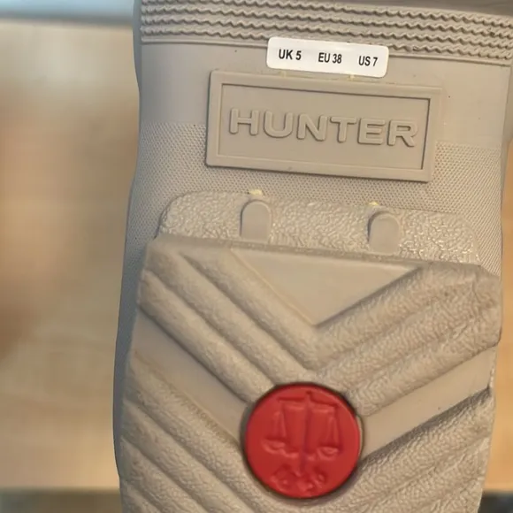 HUNTER Orig. Gray Back Adj. Waterproof Tall Boots (New) &amp; HUNTER Rubber Care Kit