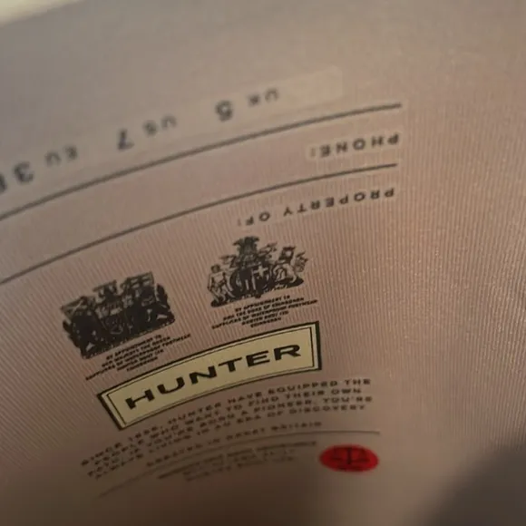 HUNTER Orig. Gray Back Adj. Waterproof Tall Boots (New) &amp; HUNTER Rubber Care Kit