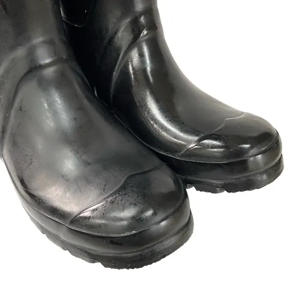 Hunter Original Gloss W23616 Rubber Boots Size Female 6 in Black