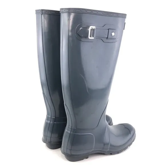 Hunter Original Tall Gloss Rubber Wellington Rain Boots 7