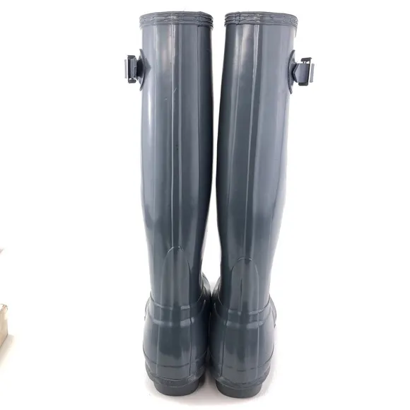 Hunter Original Tall Gloss Rubber Wellington Rain Boots 7
