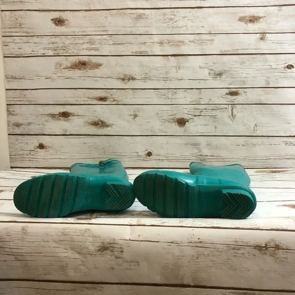 Hunter Women’s Original Gloss Tall Rain Boots Turquoise Tiffany Blue