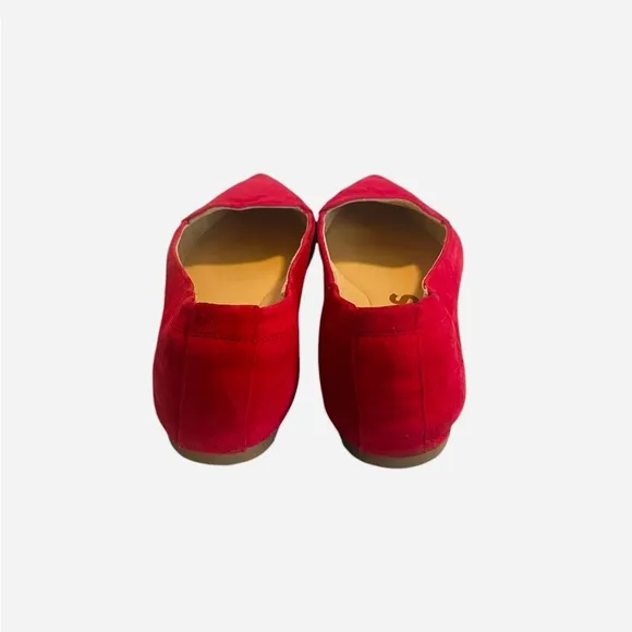 Hush Puppies Hazel Pointe Suede Flat / Loafer, Pink Magenta in Size 8M