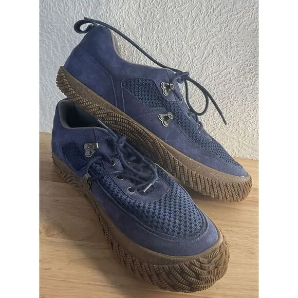 HYBRID GREEN LABEL Curious Suede Sneaker HGL3017 Blue Size 13