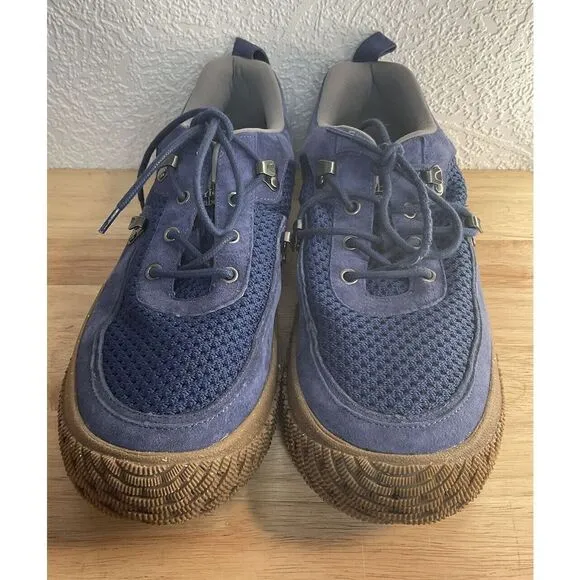 HYBRID GREEN LABEL Curious Suede Sneaker HGL3017 Blue Size 13