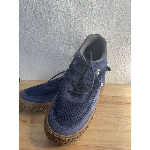 HYBRID GREEN LABEL Curious Suede Sneaker HGL3017 Blue Size 13
