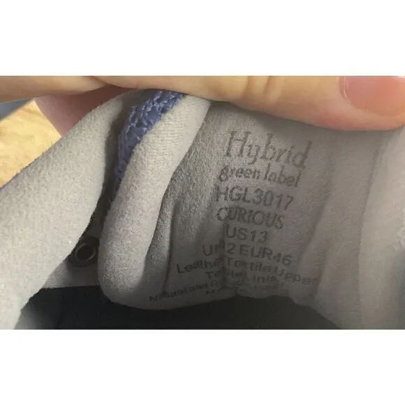 HYBRID GREEN LABEL Curious Suede Sneaker HGL3017 Blue Size 13