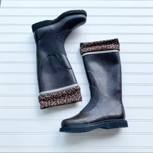 Ilse Jacobsen Brown Rubber Rain Boots