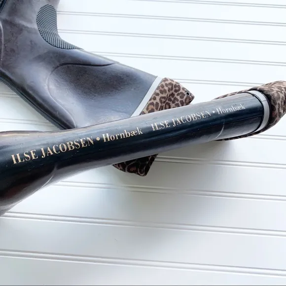 Ilse Jacobsen Brown Rubber Rain Boots