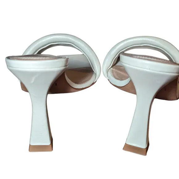 IRO Paris YOLANDA Leather MULES SANDALS Cream Lambskin sz 36 US 5.5 $375