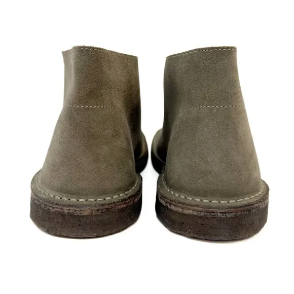 J Crew 1990 MacAlister Suede Lace up Chukka Boots Anchor Gray Italy