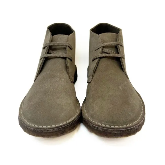 J Crew 1990 MacAlister Suede Lace up Chukka Boots Anchor Gray Italy