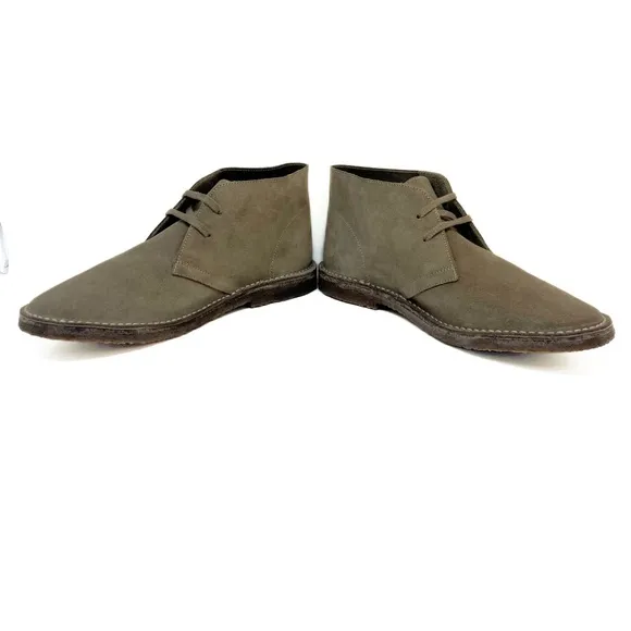 J Crew 1990 MacAlister Suede Lace up Chukka Boots Anchor Gray Italy