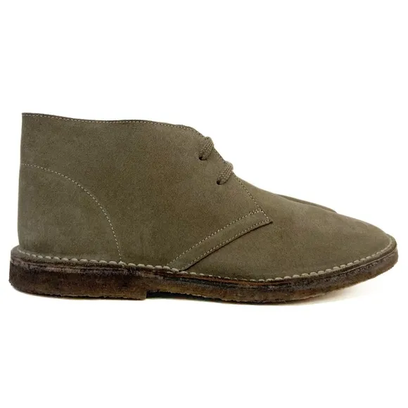 J Crew 1990 MacAlister Suede Lace up Chukka Boots Anchor Gray Italy