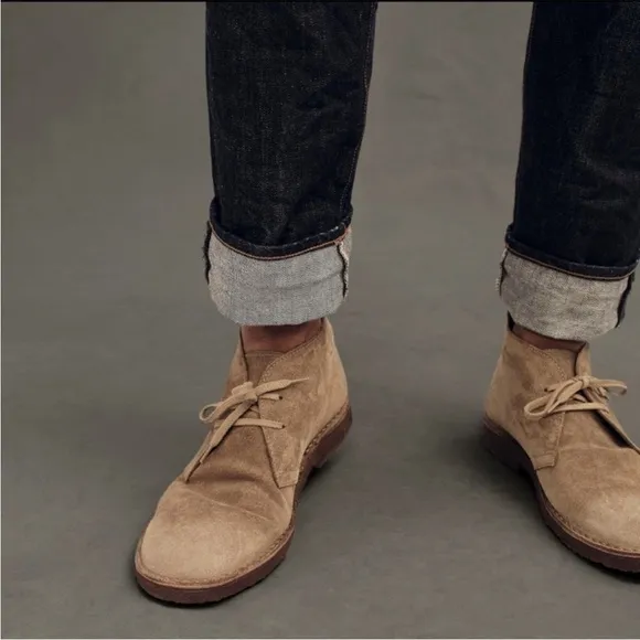 J Crew 1990 MacAlister Suede Lace up Chukka Boots Anchor Gray Italy