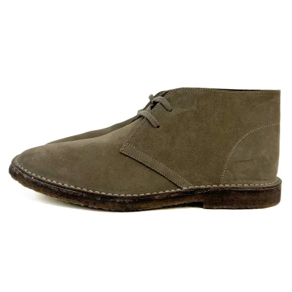 J Crew 1990 MacAlister Suede Lace up Chukka Boots Anchor Gray Italy