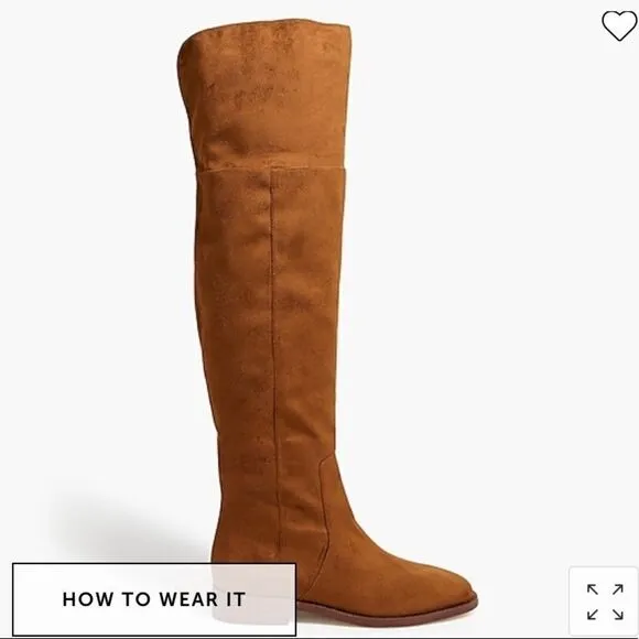 J. Crew Factory Over-the-knee microsuede boots Item AG056*