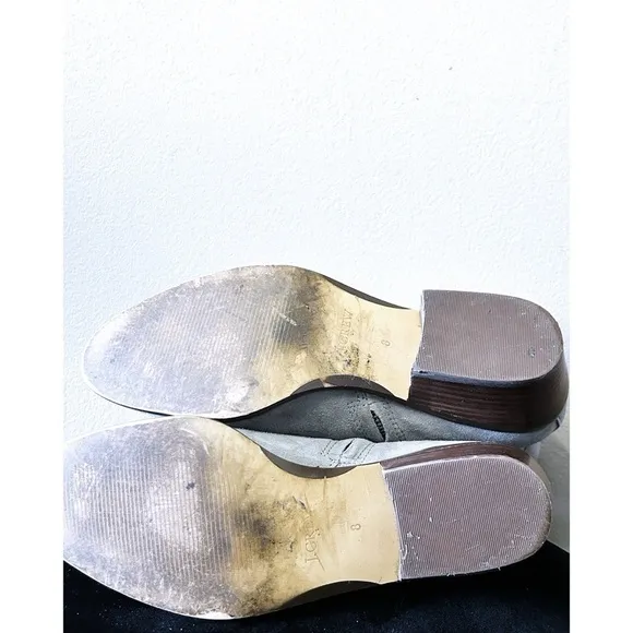 J Crew Sawyer Ankle Boots in Gray Suede