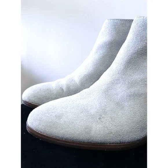 J Crew Sawyer Ankle Boots in Gray Suede