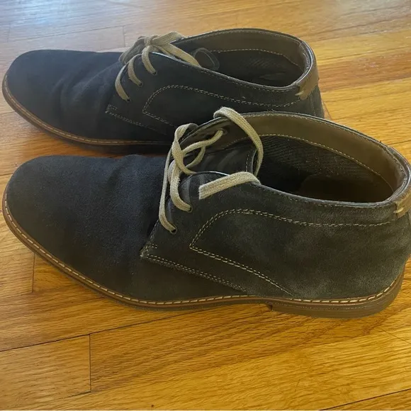 J. Murphy Men's Dark Gray Suede Chukka Boots 10