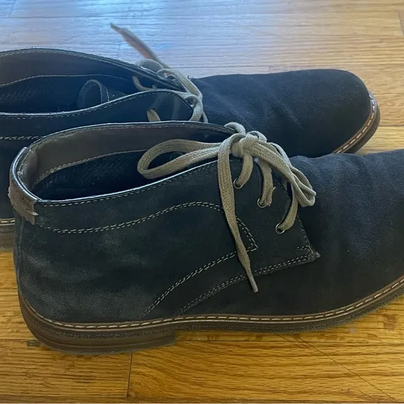 J. Murphy Men's Dark Gray Suede Chukka Boots 10