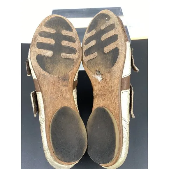 Jacob’s Velcr-o Strap-ons Bicolor Leather Shoes Hand Made In Italy Size 43 (F2)