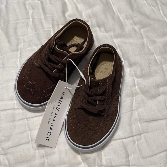 Janie and Jack brown suede shoes