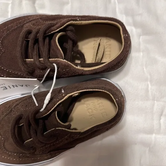 Janie and Jack brown suede shoes