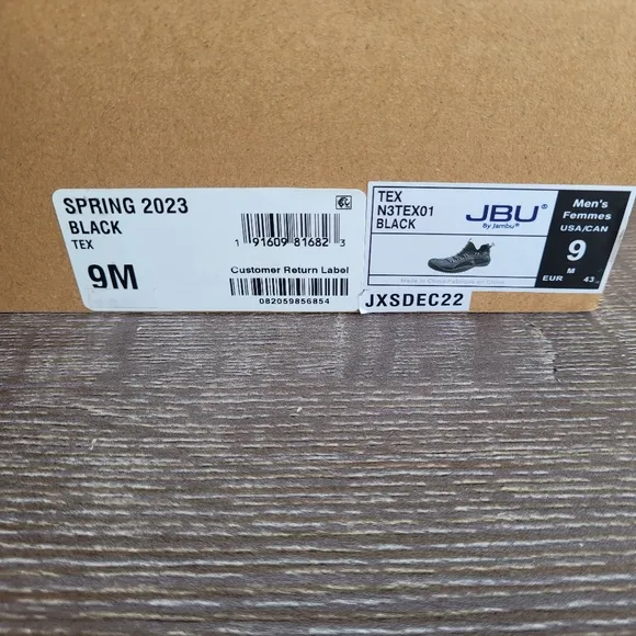 JBU By Jambu Black Tex Shoes Size 9
