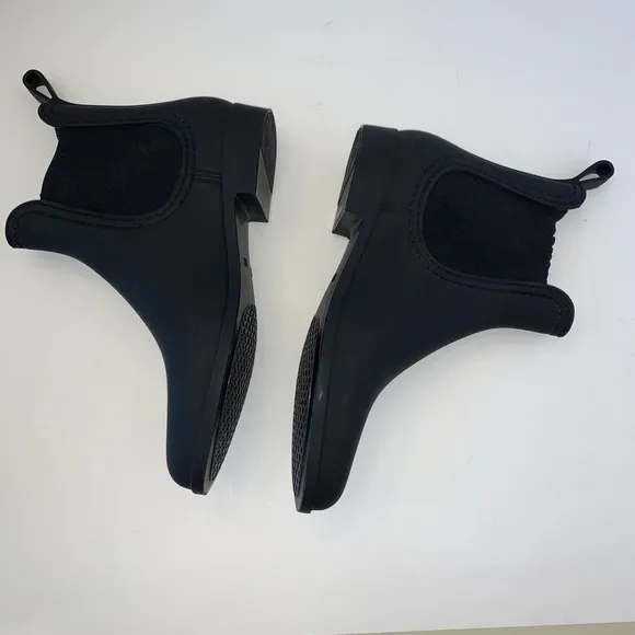 Jeffrey Campbell Black Rubber Rain Boots NWOT 10 B16/15