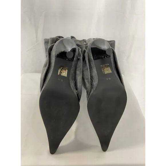 Jeffrey Campbell 'Origami' Grey Boots Size 6.5