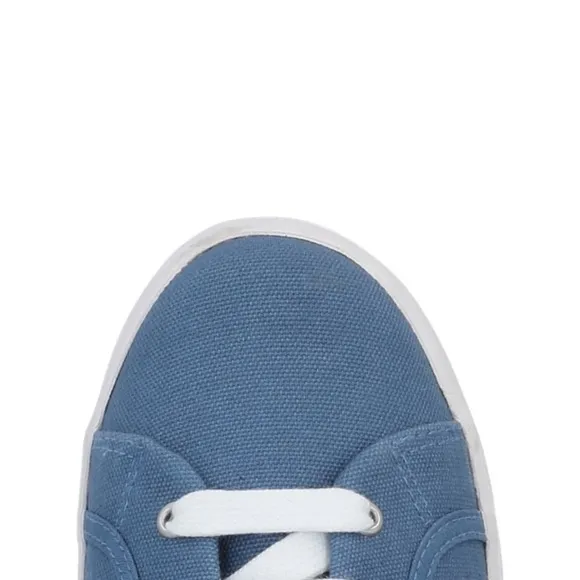 JEFFREY CAMPBELL ZOMG BLUE CANVAS SLINGBACKS SHOES
