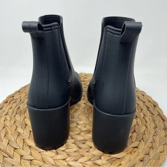 JEFFREY CAMPELL Heeled Chelsea Rubber Boots Size 8