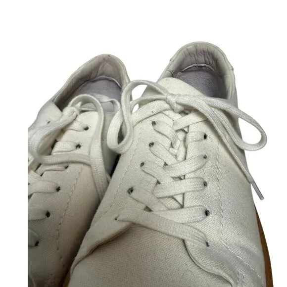 Jenni Kayne White Canvas Skater Sneakers Sz. 37 (US 7)