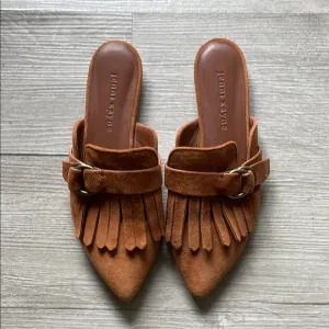 Jenni Kayne Women's Brown Suede Mules
