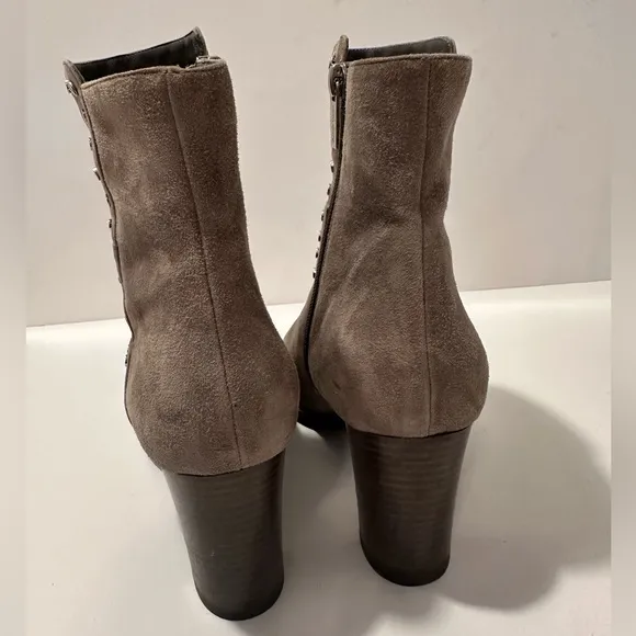 Jimmy Choo Harlow Embellished Suede Ankle Boots- Size 38