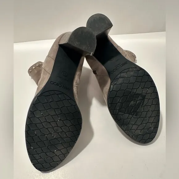 Jimmy Choo Harlow Embellished Suede Ankle Boots- Size 38