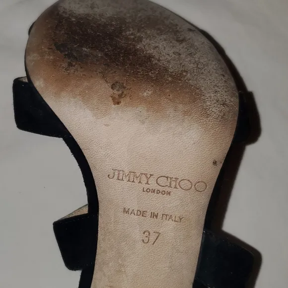 Jimmy Choo Suede black Lottie heals Shoes