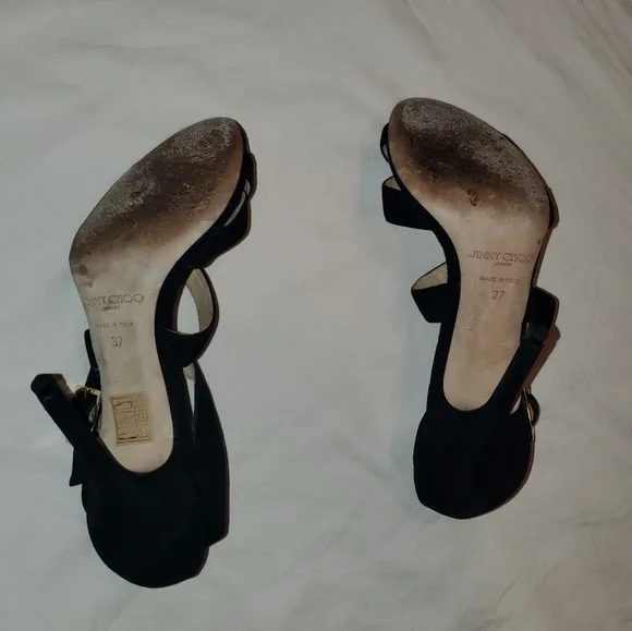 Jimmy Choo Suede black Lottie heals Shoes