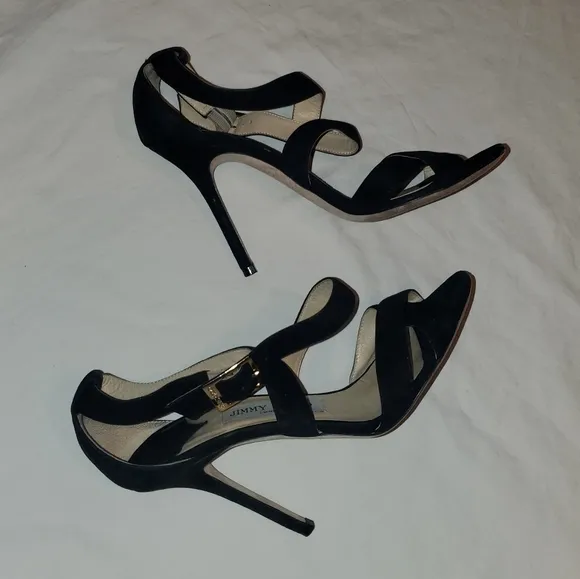 Jimmy Choo Suede black Lottie heals Shoes
