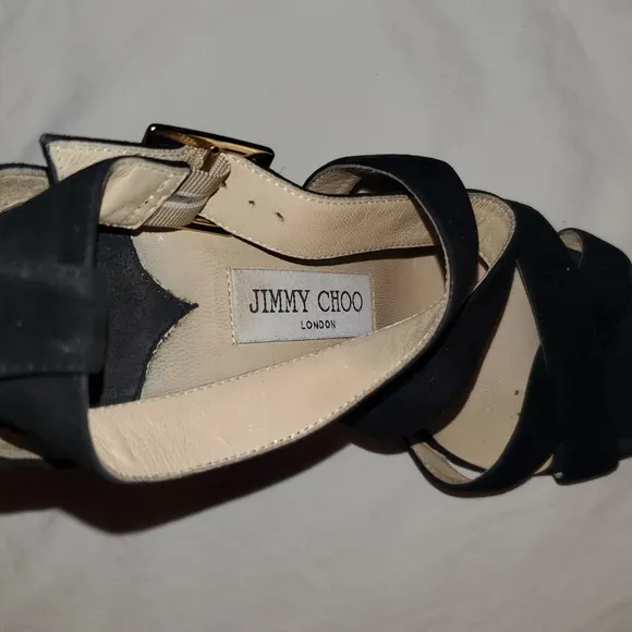 Jimmy Choo Suede black Lottie heals Shoes