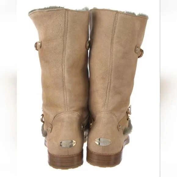 Jimmy Choo Suede Moto Boots