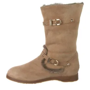 Jimmy Choo Suede Moto Boots