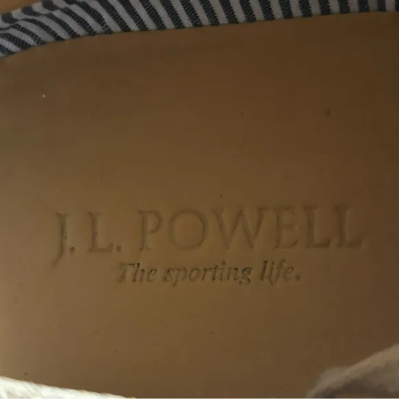 J.L. Powell Khaki Tan Suede Low Top Lace Up Shoes Sneakers Mens Sz 9 QuietLuxury