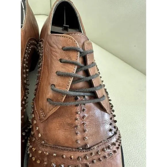 Jo Ghost Men’s Leather Shoes Pixie Knot Sz 41 US 8‎ RARE 750$ Shoes
