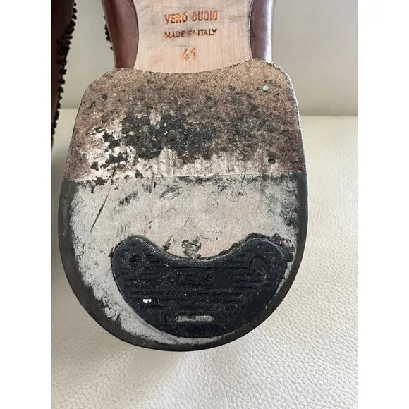 Jo Ghost Men’s Leather Shoes Pixie Knot Sz 41 US 8‎ RARE 750$ Shoes