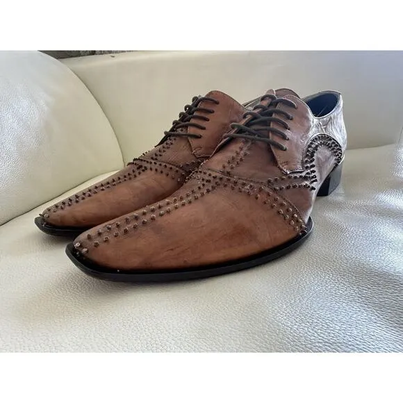 Jo Ghost Men’s Leather Shoes Pixie Knot Sz 41 US 8‎ RARE 750$ Shoes