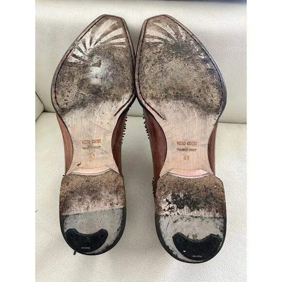 Jo Ghost Men’s Leather Shoes Pixie Knot Sz 41 US 8‎ RARE 750$ Shoes