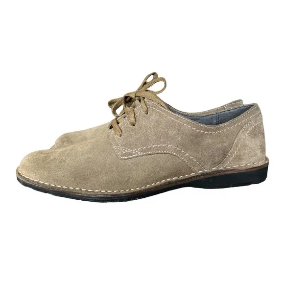 John Varvartos Light Brown Suede Oxford Shoes Me S Size 10.5
